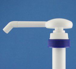 38mm 400 White Dispenser with Blue Closure, antidrip valve and 30ml Output